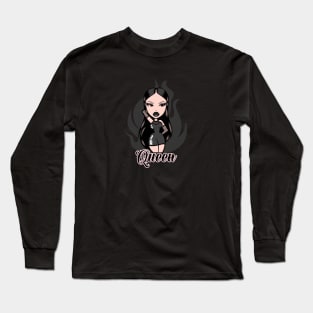 Queen Girl Doll - Black-Out Long Sleeve T-Shirt